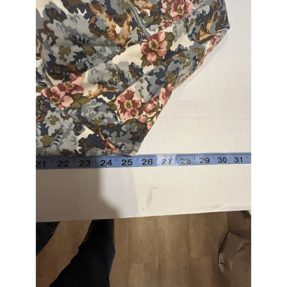 VTG LL Bean Cotton Floral Button Up Shirt 20 XXL Cottage Core Preppy Prairie - Picture 7 of 10